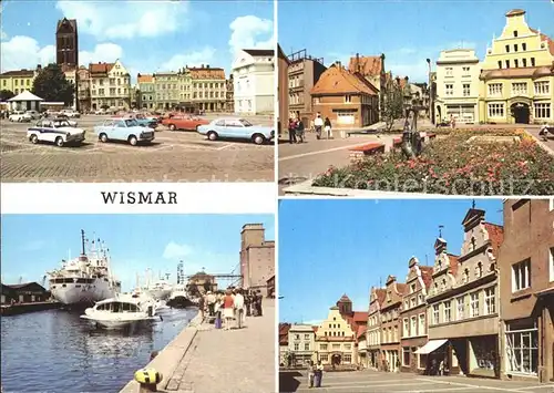 Wismar Mecklenburg Markt Kraemerstrasse Hafen 