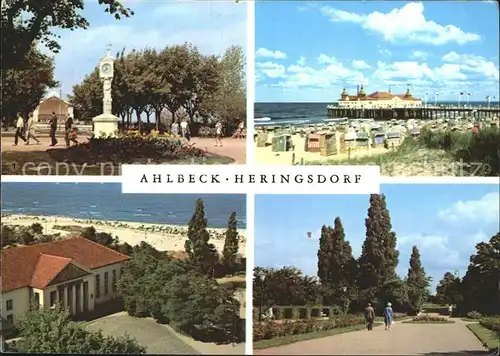 Ahlbeck Ostseebad Seebruecke Heringsdorf Kurpark Kulturhaus Kat. Heringsdorf Insel Usedom