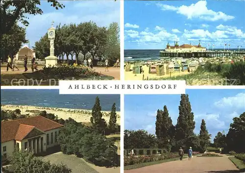 Ahlbeck Ostseebad Seebruecke Kurpark Heringsdorf Kulturhaus  Kat. Heringsdorf Insel Usedom