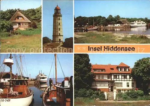 Insel Hiddensee Kloster Leuchtturm Hafen Restaurant Dornbusch Kat. Insel Hiddensee