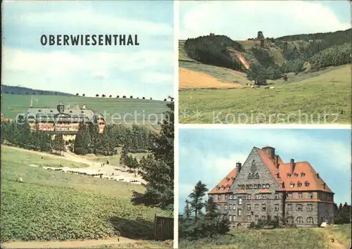 Oberwiesenthal Erzgebirge Schanze Sanatorium Sachsenbaude Ferienheim Aktivist Kat. Oberwiesenthal