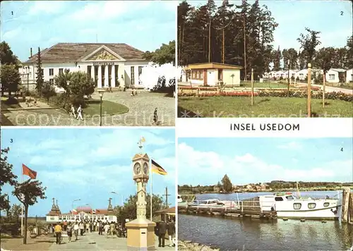 Heringsdorf Ostseebad Usedom Kulturhaus Damerow Ahlbeck Seebruecke Usedom Hafen Kat. Heringsdorf