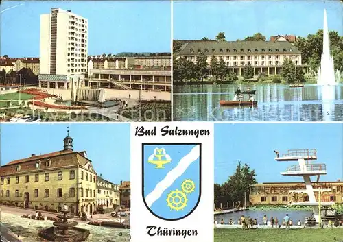 Bad Salzungen Leninplatz Kurhaus Rathaus Markt  Kat. Bad Salzungen