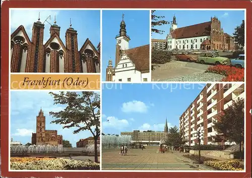 Frankfurt Oder Rathaus Marienkirche Hotel Stadt Frankfurt Kat. Frankfurt Oder