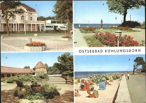 Kuehlungsborn Ostseebad Meerwasserschwimmbad Konzertgarten Strand Kat. Kuehlungsborn