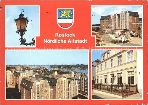 Rostock Mecklenburg Vorpommern Alstadt Fischerstrasse Restaurant Zum Stauer Kat. Rostock