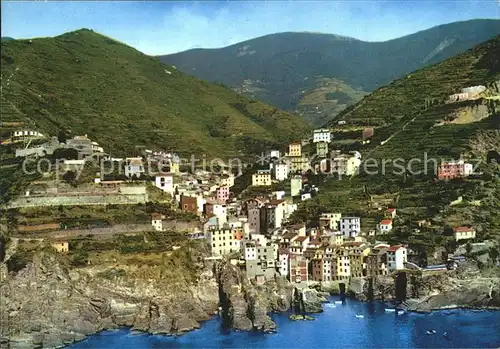 Riomaggiore Flugansicht  Kat. Riomaggiore