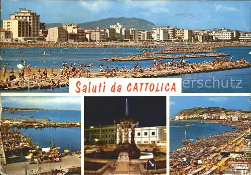 Cattolica Strand Segelboote Kat. Cattolica