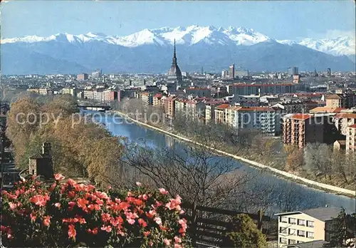Torino Il fiume Po e la Mole Antonelliana Kat. Torino
