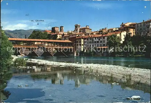 Bassano del Grappa Storico Ponte degli Alpini e Monte Grappa Kat. Bassano Del Grappa