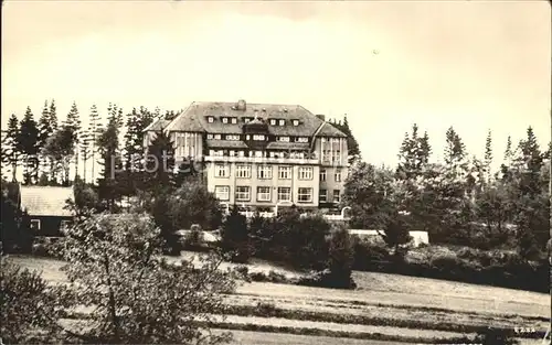 Friedrichsbrunn Harz FDGB Sanatorium Ernst Thaelmann Kat. Friedrichsbrunn