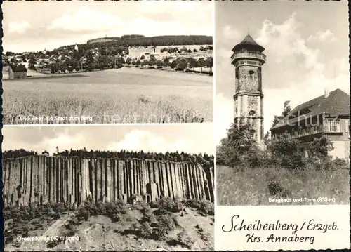 Scheibenberg Erzgebirge Orgelpfeifen Berghaus Turm Kat. Scheibenberg Erzgebirge