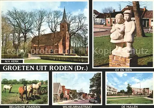 Roden Netherlands Kirche Belgische Pferde Ot Sien  Kat. Roden