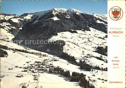 Alpbach Schatzberg Winter Skigebiet Kat. Alpbach