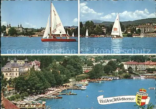 Velden Woerther See Kaernten Ferienparadies Segelboote Kat. Velden am Woerther See