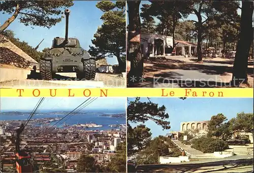 Toulon Var Le Faron Panzer Bergbahn Ansicht Kat. Toulon
