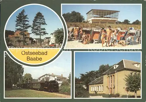 Baabe Ostseebad Ruegen Strand Dampflok Inselparadies Kat. Baabe