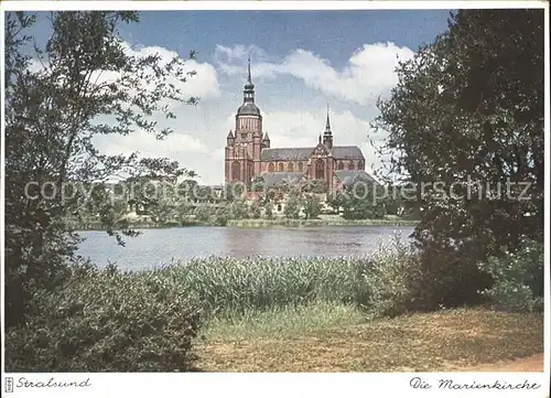 Stralsund Mecklenburg Vorpommern Marienkirche Kat. Stralsund