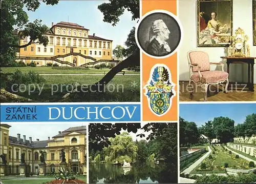 Duchcov Kurklinik Schloss Park Kat. Dux