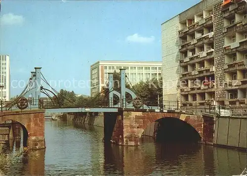 Berlin Jungfernbruecke Klappbruecke Technisches Denkmal Kat. Berlin