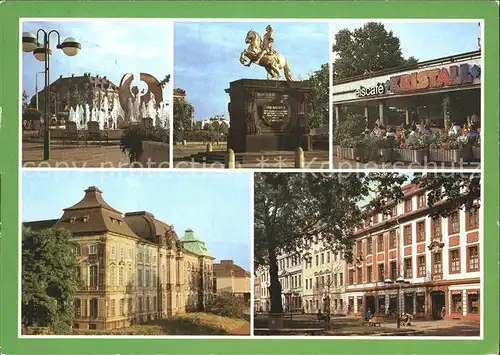 Dresden Strasse der Befreiung Neustadter Markt Japanisches Palais Kat. Dresden Elbe