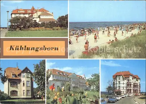 Kuehlungsborn Ostseebad FDGB Erholungsheim Jochen Weigert Strand Haus Georgine Schloss Kat. Kuehlungsborn