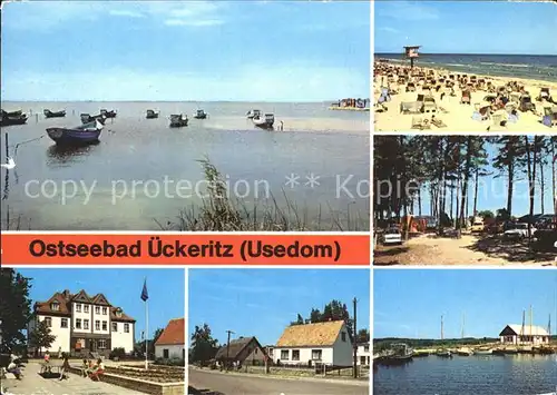 ueckeritz Usedom Achterwasser Strand Campingplatz Kat. ueckeritz Usedom