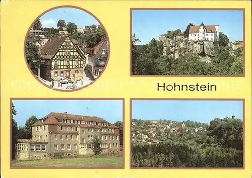 Hohnstein Saechsische Schweiz Markt Jugendherberge Ernst Thaelmann Teilansicht Kat. Hohnstein