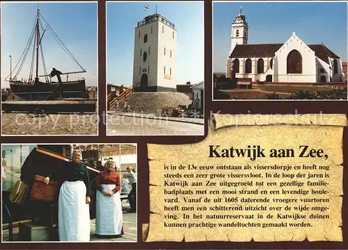 Katwijk Kirche Leuchtturm Boot Kat. Katwijk