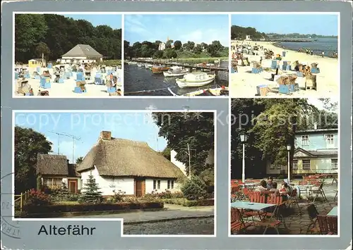 Altefaehr Ruegen Strand Seglerhafen Altes Fischerhaus Kat. Altefaehr