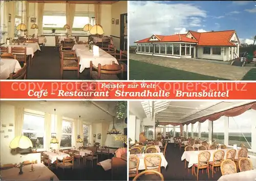 Brunsbuettel Cafe Restaurant Strandhalle Kat. Brunsbuettel
