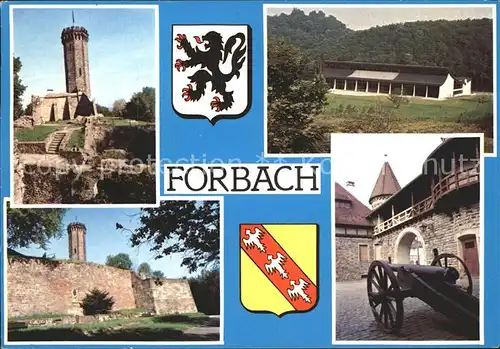 Forbach Lothringen Burg Kanonenkarren Kat. Forbach