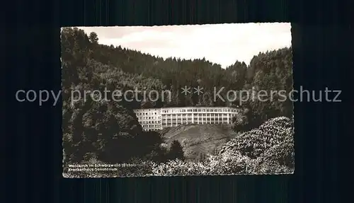 Waldkirch Breisgau Krankenhaus Sanatorium Elztal Schwarzwald Kat. Waldkirch