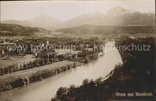 Innsbruck Panorama Inntal Alpen Kat. Innsbruck