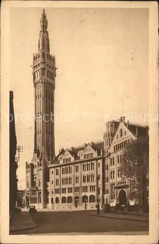 Lille Nord Hotel de Ville et son Beffroi Rathaus Glockenturm Kat. Lille