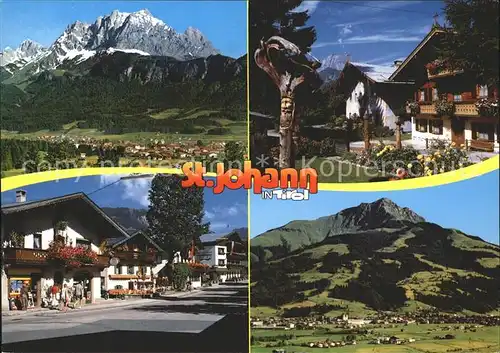 St Johann Tirol Teilansichten Alpenpanorama Kat. St. Johann in Tirol