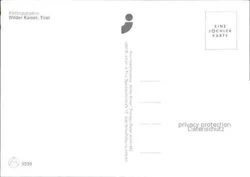 Wilder Kaiser Gebirgspanorama Kletterparadies Kat. Wildermieming