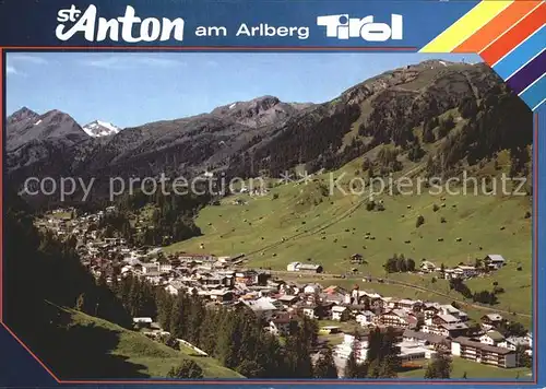 St Anton Arlberg Panorama Wintersportplatz im Sommer Alpen Kat. St. Anton am Arlberg