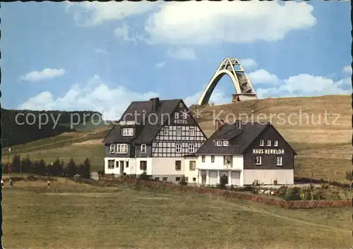 Winterberg Hochsauerland Hotel Pension Cafe Haus Herrloh St Georg Sprungschanze Kleingolfplatz Kat. Winterberg