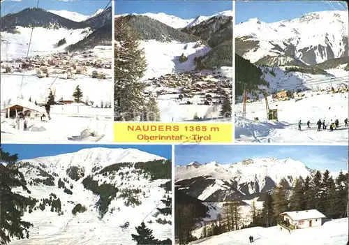 Nauders Tirol Wintersportplatz Oberinntal Alpenpanorama Kat. Nauders