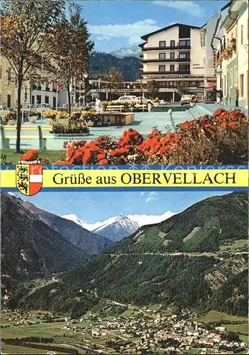 Obervellach Kaernten Ortszentrum Platz Fliegeraufnahme Hohe Tauern Kat. Obervellach