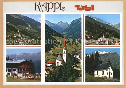 Kappl Panorama Paznauntal Kirche Kapelle Alpenpanorama Kat. Kappl