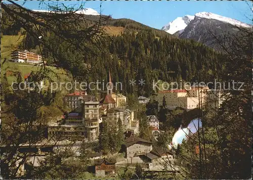 Bad Gastein Teilansicht Kurort mit Blick gegen Graukogel und Feuersang Kat. Bad Gastein