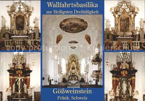 Goessweinstein Wallfahrtsbasilika Barock Altar Fresken Kat. Goessweinstein