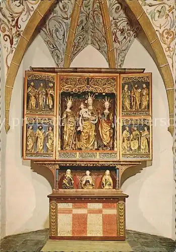 Ossiach Stiftskirche spaetgotischer Fluegelaltar ehem. Stift Kat. Ossiach