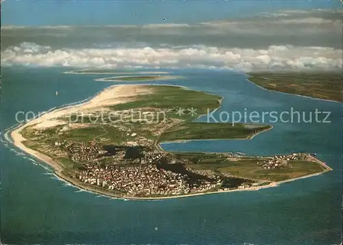 Norderney Nordseebad Nordseeinsel Luftbild aus 1000 m Flughoehe Kat. Norderney
