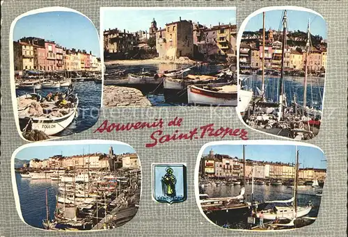 Saint Tropez Var Barques de peche Port La Pouncho Quai Jean Jaures Citadelle Port des Yachts Cote des Maures Kat. Saint Tropez