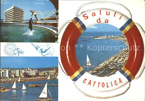 Cattolica Strand Hotels Delphinschau Rettungsring Kat. Cattolica