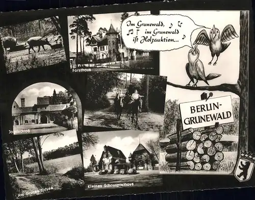 Grunewald Berlin Voegel Forsthaus Kleines Schauspielhaus / Berlin /Berlin Stadtkreis