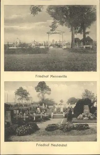 Menneville Aisne Menneville Friedhof Neufchatel * / Menneville /Arrond. de Laon